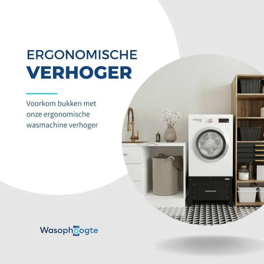 Wasmachine ophoger met lade